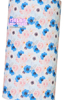 New 1pc Flower Faux Leather Sheet-F741