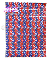 1pc Flower Faux Leather Sheet F393