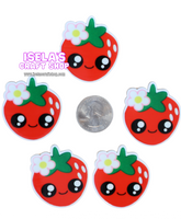 1pc- Strawberry Resin Planar P755