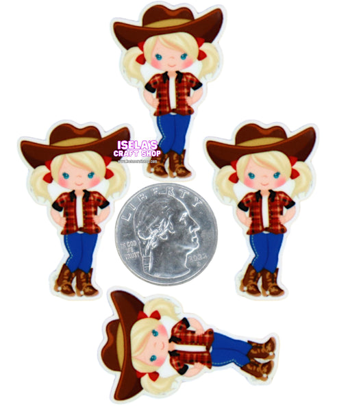 1pc - High Quality Cowgirl Resin Planar p334