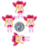 1pc - Cowgirl Resin Planar P336
