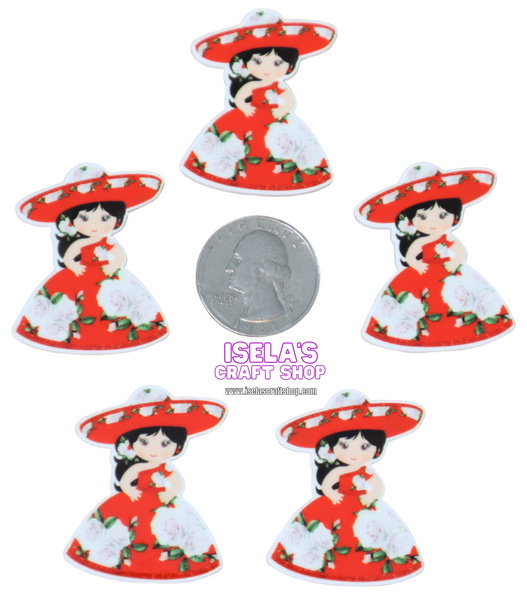 1pc -High Quality Girl Resin Planar P644