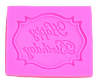Small -1pc -Happy Birthday Silicone Mold/ M85