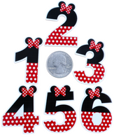 1pc- Numbers Resin Planars