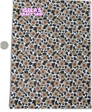 1pc Cow Sunflower Faux Leather Sheet F464