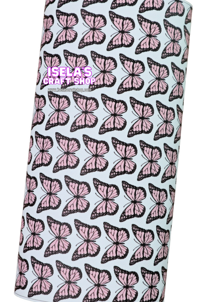 1pc Butterfly Faux Leather Sheet F281