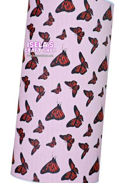 1pc Butterfly Faux Leather Sheet F287