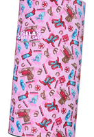 1pc Cow Girl Faux Leather Sheet F305