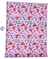 1pc Cow Girl Faux Leather Sheet F305
