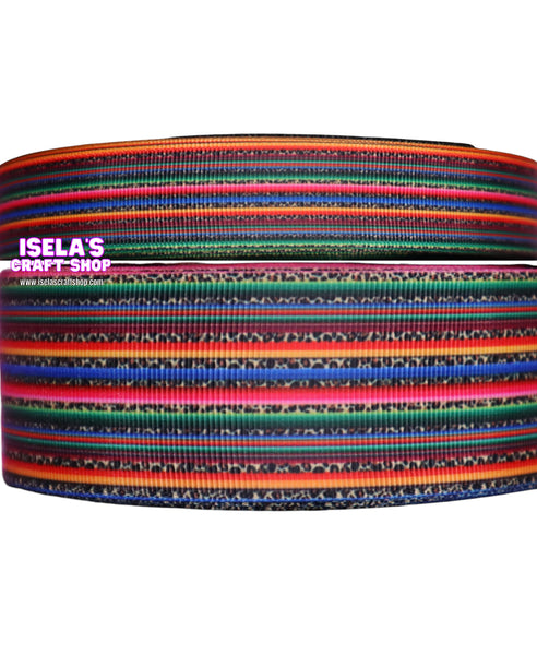 3yards- Serape Ribbon 7/8" or 1.5"