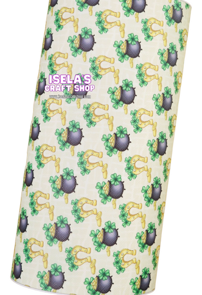 New 1pc St Patrick's Day Faux Leather Sheet F706