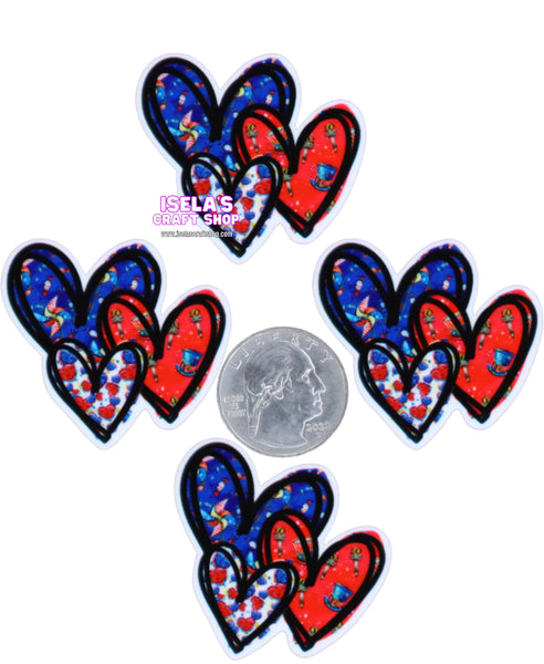 1pc - New High Quality Heart Resin Planar- P1381