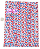 New 4th of july Butterflies  Faux Leather Sheet F505