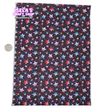 New 1pc Stars Faux Leather Sheet F570