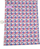 1pc  Heart Flag Faux Leather Sheet F407