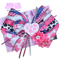 Cow print Boutique bow