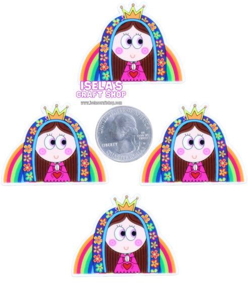 1pc- Virgencita Resin Planar P580