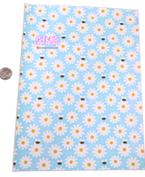 1pc Daisy Faux Leather Sheet F442