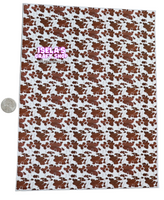 1pc- Cow print Faux Leather Sheet F583