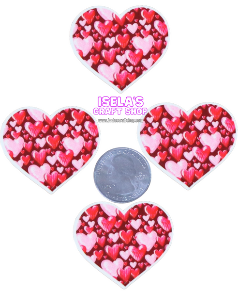 1pc-New High Quality Heart Resin Planars P917