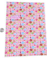 1pc New Lollipop Faux Leather Sheet F897