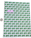 1pc New Saint Patrick's Day Faux Leather Sheet F687
