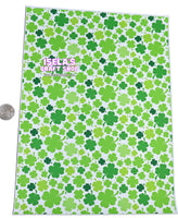 1pc New Four-leaf clover Faux Leather Sheet F686
