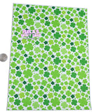 1pc New Four-leaf clover Faux Leather Sheet F686