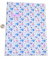 New 1pc Heart Faux Leather Sheet F946