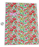 New 1pc Flower  Faux Leather Sheet F860