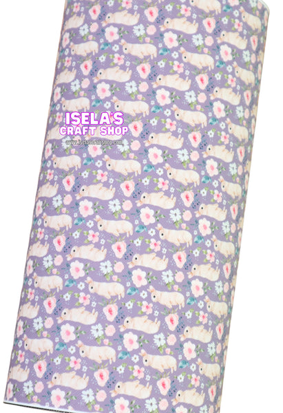 New 1pc Bunny Faux Leather Sheet F1015