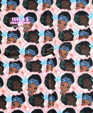 New Baby Girl Printed Bullet Liverpool Fabric L47