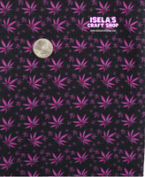 Weed Printed Bullet Liverpool Fabric L85