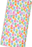 New 1pc Heart Faux Leather Sheet F1050