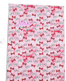 1pc-Bow Faux Leather Sheet F1080
