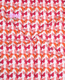 Butterfly  Printed Bullet Liverpool Fabric L