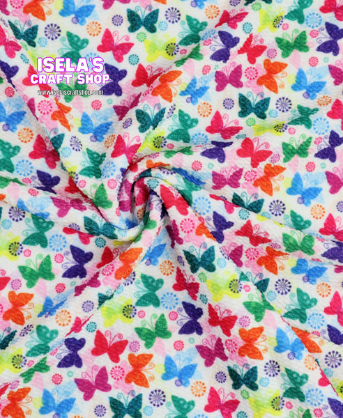 Butterfly Printed  Bullet Liverpool Fabric