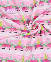 Unicorn Printed Bullet Liverpool Fabric