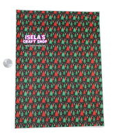 New 1pc Christmas Tree Faux Leather Sheet F1059