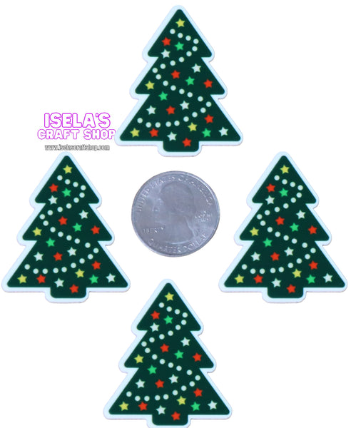 1pc - New Christmas Tree Resin Planar-P1105
