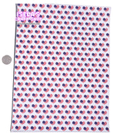 New 1pc Heart Flag  Faux Leather Sheet F573
