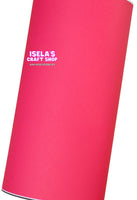 1pc Shocking pink Faux Leather Sheet F600