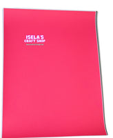 1pc Shocking pink Faux Leather Sheet F600
