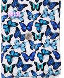 New Butterfly  Printed Bullet Liverpool Fabric L40