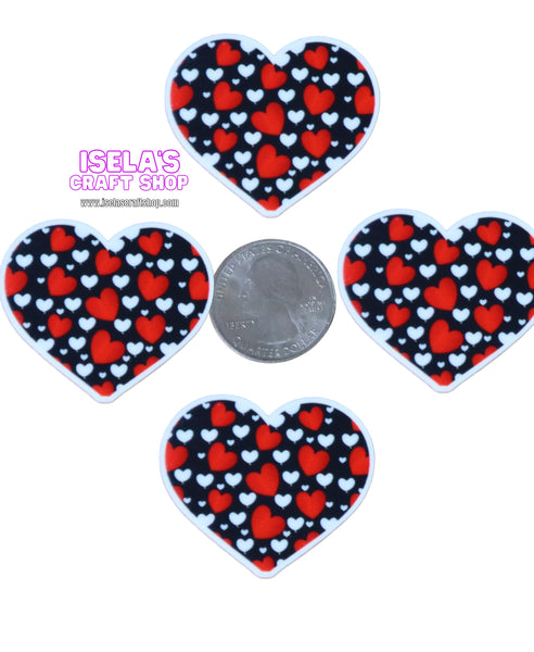 1pc-New High Quality Heart Resin Planar P1172