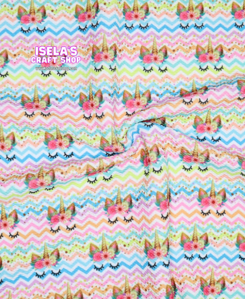 New Unicorn Printed Bullet Liverpool Fabric L58