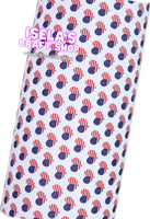 New 1pc Heart Flag  Faux Leather Sheet F573