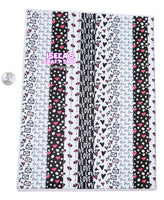 New 1pc Love Faux Leather Sheet F989