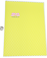 New 1pc Yellow Faux Leather Sheet F557