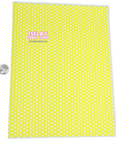New 1pc Yellow Faux Leather Sheet F557